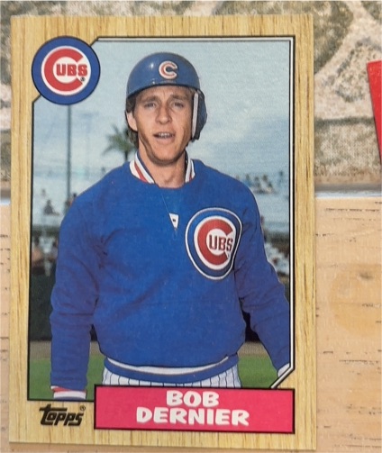 1987 Topps #715 Bob Dernier — front