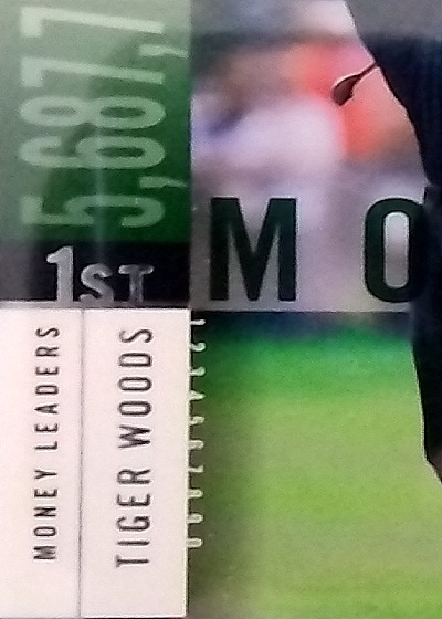 2002 Upper Deck Stat Leaders #SL6 Tiger Woods — front