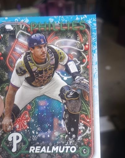 2024 Topps Holiday #H163 J.T. Realmuto — front