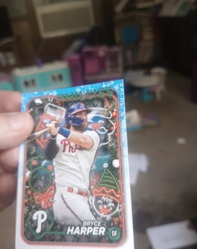 2024 Topps Holiday Baseball #H179 Bryce Harper — front