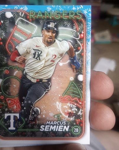 2024 Topps Holiday #H116 Marcus Semien — front