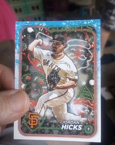 2024 Topps Holiday #H51 Jordan Hicks — front