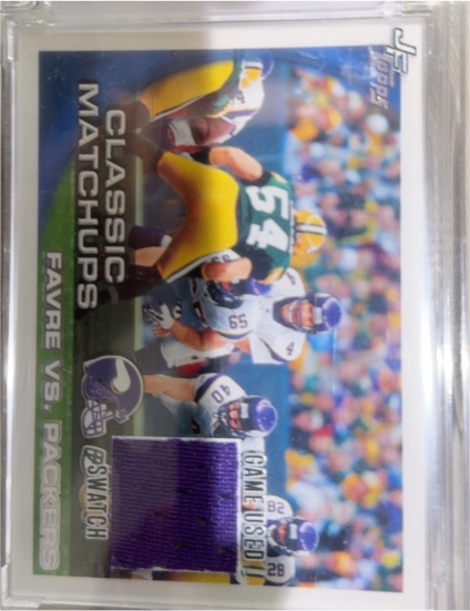 2010 Topps #281 Classic Matchups Favre vs. Packers — front
