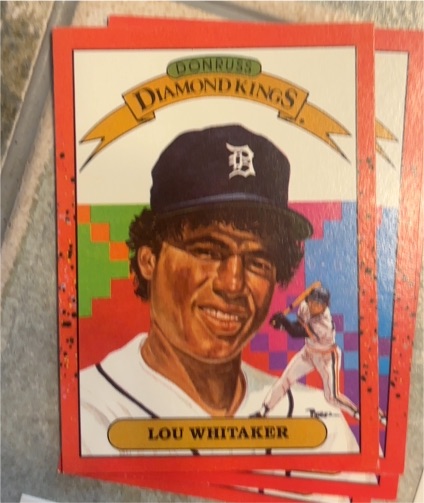 1990 Donruss Diamond Kings #16 Lou Whitaker — front