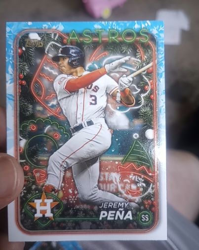 2024 Topps Holiday #H192 Jeremy Peña — front