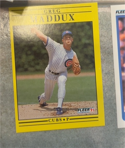 1991 Fleer #426 Greg Maddux — front