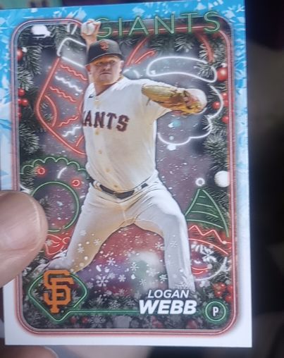 2024 Topps Holiday #H122 Logan Webb — front