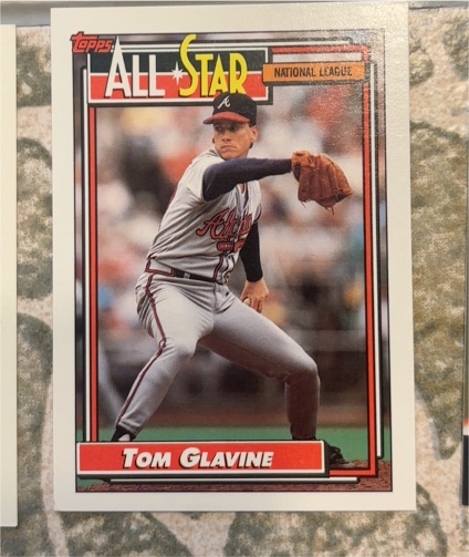 1992 Topps #395 Tom Glavine — front