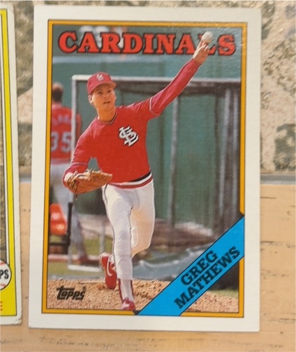 1988 Topps #133 Greg Mathews — front