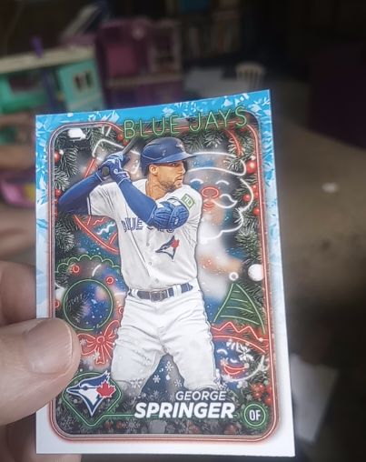 2024 Topps Holiday #H124 George Springer — front