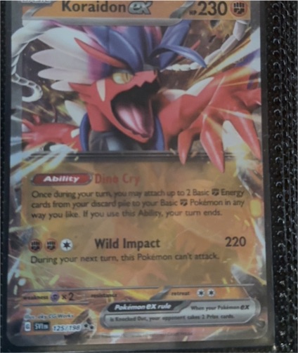 2023 Pokémon Scarlet & Violet #125 Koraidon ex — front