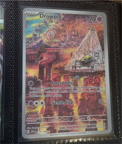 2023 Pokémon Scarlet & Violet #210 Drowzee Illustration Rare — front