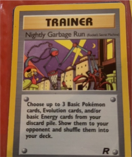 1999 Pokémon Team Rocket #77 Nightly Garbage Run — front