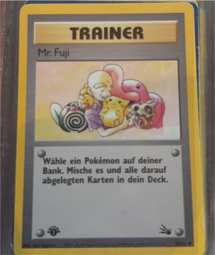 1999 Pokémon Fossil #58 Mr Fuji — front