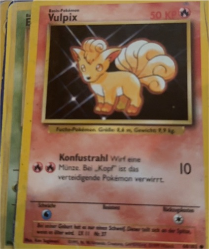 1999 Pokémon #68 Vulpix — front