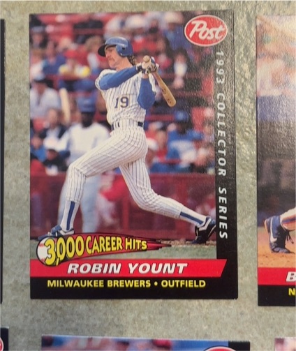 1993 Post #30 Robin Yount — front