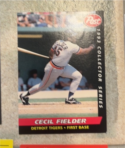 1993 Post Cereal #10 Cecil Fielder — front