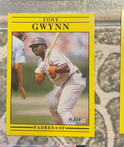 1991 Fleer #529 Tony Gwynn — front