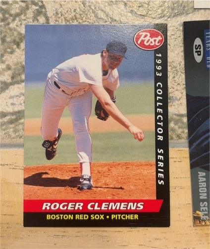 1993 Post #4 Roger Clemens — front