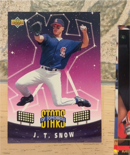 1993 Upper Deck Fun Pack Stars of Tomorrow #8 J.T. Snow — front
