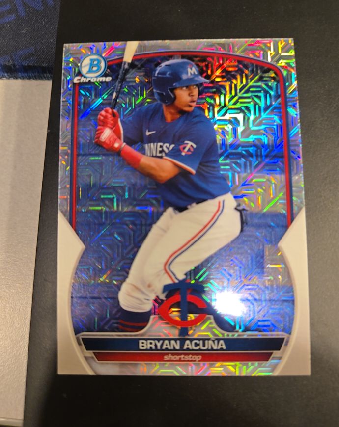 2023 Bowman Chrome #BCP-37 Bryan Acuna — front