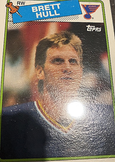 1989 Topps #100 Brett Hull — front