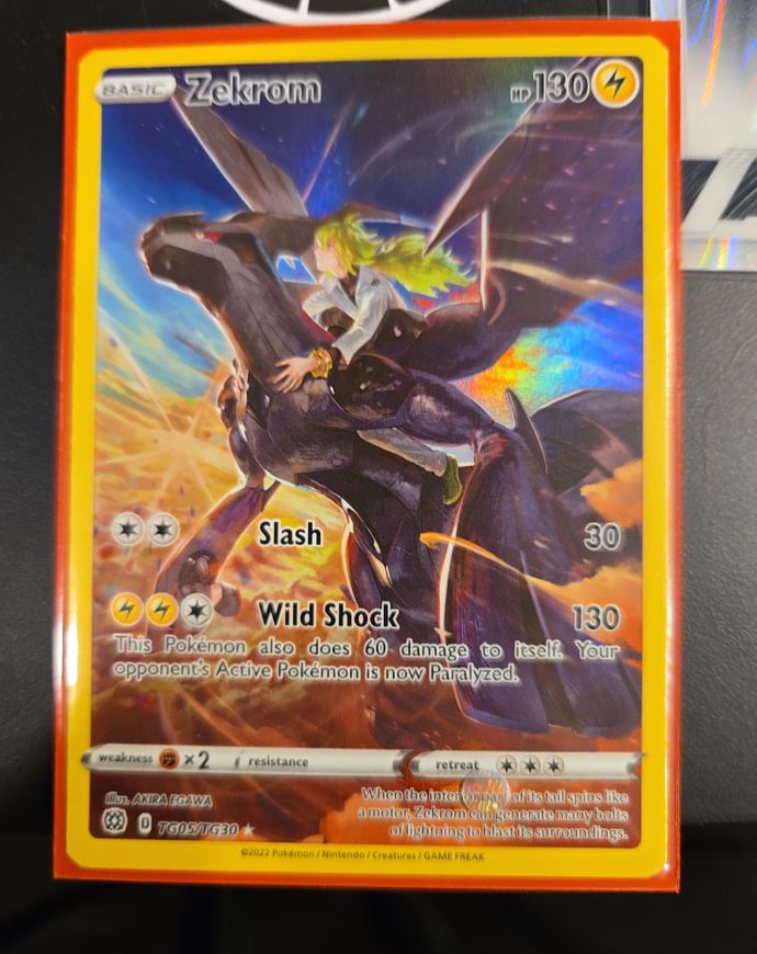 2022 Pokémon Brilliant Stars #TG05 Zekrom Trainer Gallery Full Art — front