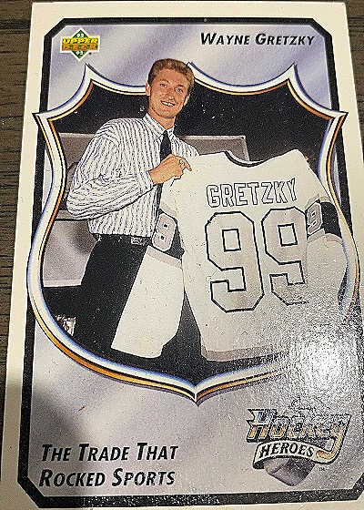 1992-93 Upper Deck Hockey Heroes #15 Wayne Gretzky — front