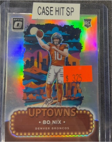 2024 Panini Donruss Optic #3 Bo Nix Uptowns Rookie Card — front