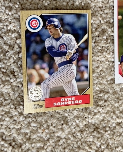 2022 Topps Series 1 1987 35th Anniversary #T87-32 Ryne Sandberg — front