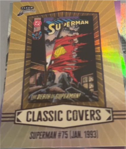 2025 Fleer Brilliants Classic Covers #CC-11 Superman #75 — front
