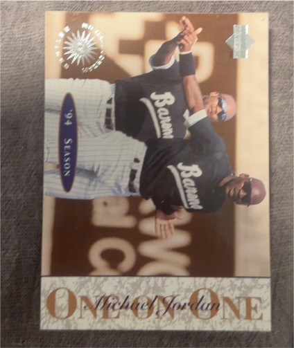 1995 Upper Deck Minor League One on One #7 Michael Jordan — front