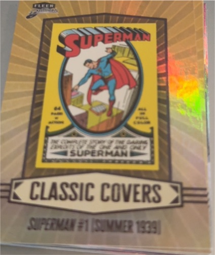 2025 Fleer Brilliants Superman Classic Covers #CC-2 Superman #1 — front