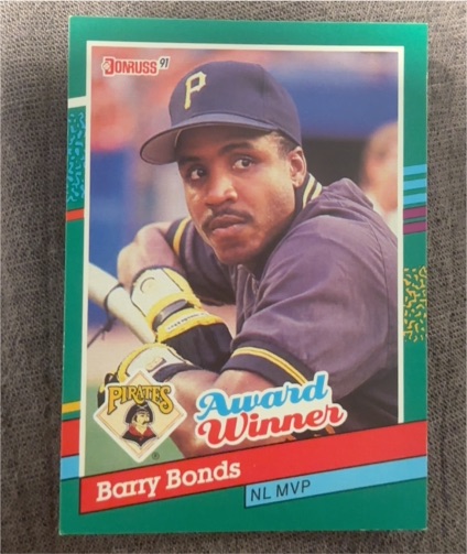 1991 Donruss #762 Barry Bonds Award Winner NL MVP — front