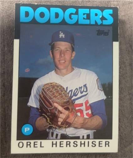 1986 Topps #159 Orel Hershiser — front