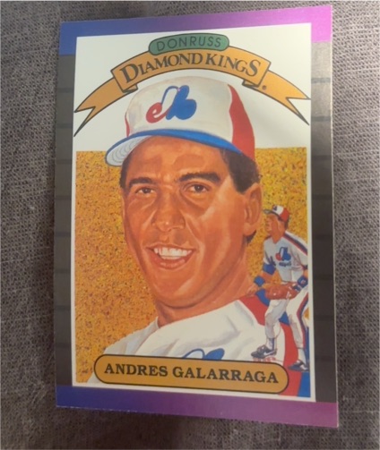 1989 Donruss Diamond Kings #14 Andres Galarraga — front