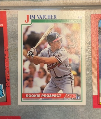 1991 Score #341 Jim Vatcher Rookie Prospect — front