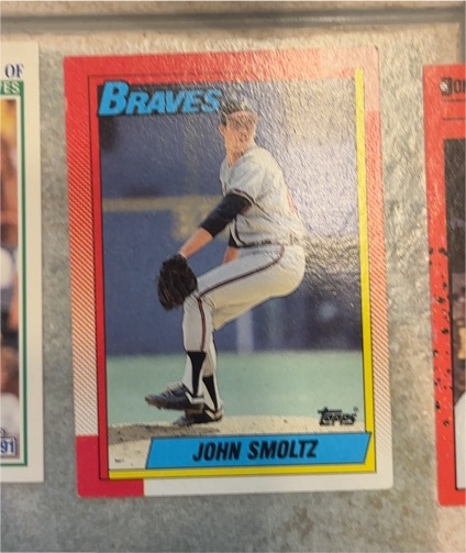 1990 Topps #535 John Smoltz — front