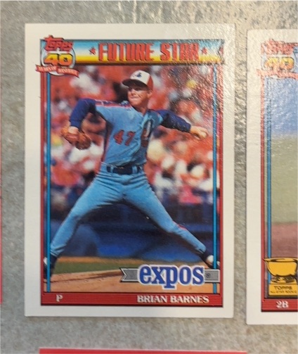 1991 Topps #211 Brian Barnes — front