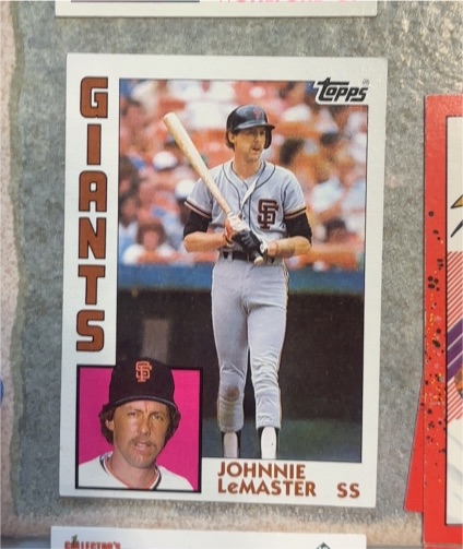 1984 Topps #663 Johnnie LeMaster — front