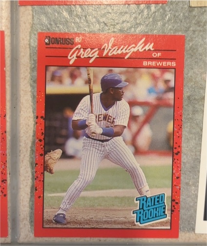 1990 Donruss #37 Greg Vaughn — front