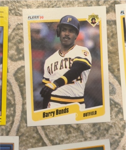 1990 Fleer #461 Barry Bonds — front