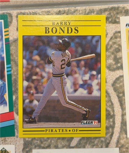 1991 Fleer #33 Barry Bonds — front