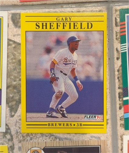 1991 Fleer #596 Gary Sheffield — front