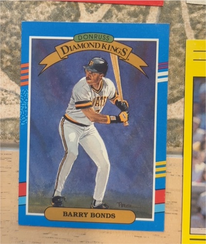 1990 Donruss Diamond Kings #4 Barry Bonds — front