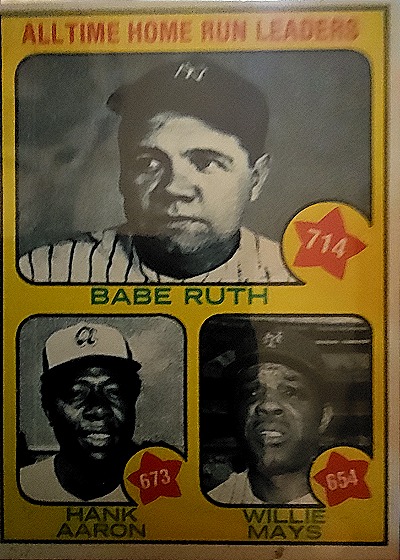 1973 Topps #1 Babe Ruth All-Time Home Run Leaders — front