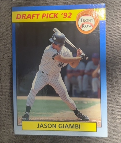 1992 Front Row Draft Pick #40 Jason Giambi — front