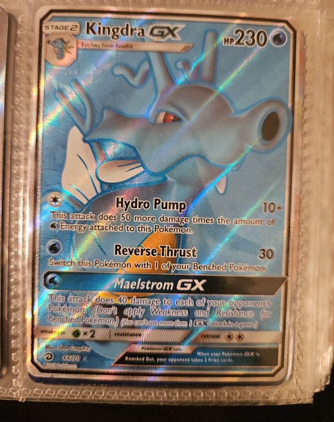 2018 Pokémon Dragon Majesty #66 Kingdra GX — front