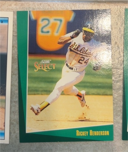 1993 Score Select #106 Rickey Henderson — front