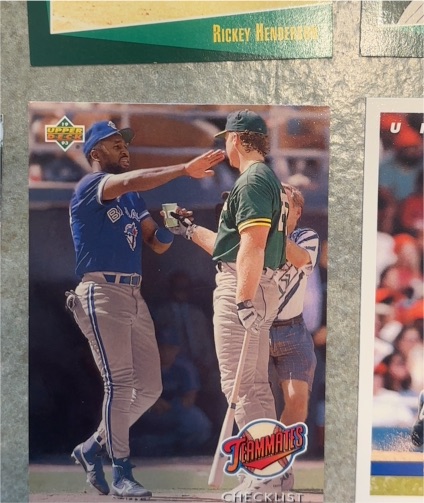 1992 Upper Deck #41 Teammates Joe Carter Mark McGwire — front
